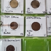 Image 9 : Large Green Binder with Many Assorted World Coins: Italy, Brazil, Columbia, Spain, & More! 