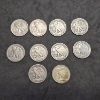 Image 2 : U.S. 90% SILVER COINS - $5 FACE VALUE - WALKING LIBERTY HALF DOLLARS - SEE PICS