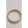 Image 6 : Vintage 10K Yellow Gold Domed Band Ring With Flush-Set Diamonds - Size 8 - Weight: 2.0g