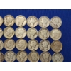 Image 3 : x32 Assorted Year Roosevelt and Mercury Silver Dimes FV: $3.20