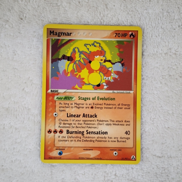 Magmar 21/92 Non Holo Rare Vintage Pokemon Trading Card