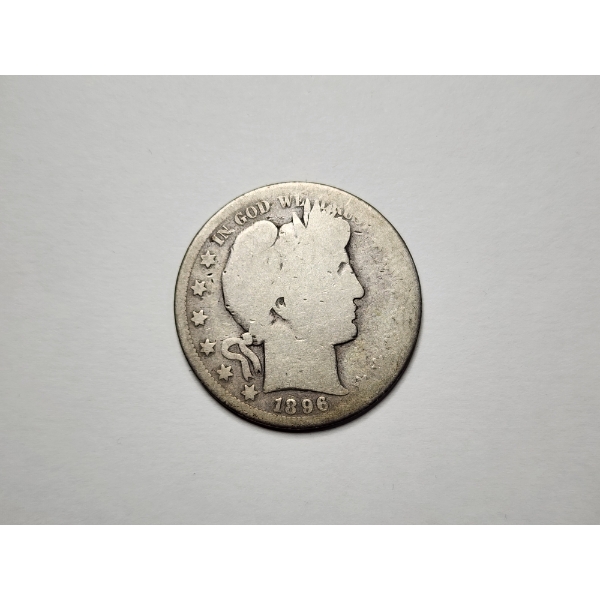 *CAN'T MISS* RARE UNITED STATES SILVER 1896-S Barber Half Dollar in Fair Condition - Low Mintage!