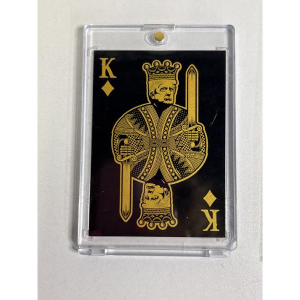 Donald Trump King of Diamonds Photo in plastic casing - Proud Patriots with COA