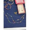 Image 4 : 3 Sets of Earrings - Turkish Made Necklace - Bracelet & Earring/Necklace Set (Diamond Shaped Colored