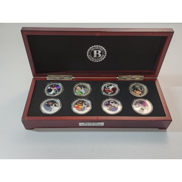 The Bradford Exchange Mint BATMAN DC Comics Proof Coin Collection - Set of 8 Coins