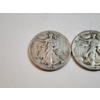 Image 2 : (2) 90% Silver Walking Liberty Half Dollars: 1944, 1942