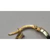 Image 2 : Set Of 14K Yellow Gold Oval Swirl Hoop Earrings - Weight: 1.8g