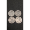 Image 1 : 1941, 1942-S, 1943, 1944 90% Silver Walking Liberty Half Dollars - Face Value: $2.00