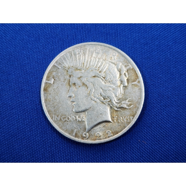 1922 90% Silver Peace Dollar
