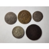 Image 7 : Five Assorted Older Vintage Foreign World Coins Including Pre-1800 Dated Coin! 
