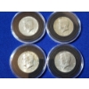 Image 1 : x4 40% Silver Kennedy Half Dollars 1965, 1967, 1968, 1969 In Coin Capsules FV: $2.00