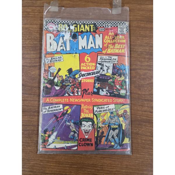 Jan. 187 DC 80's Giant Batman Comic Book In Excellent Condition!