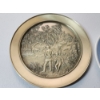 Image 2 : x2 Decorative Plates: Fans Dag Sled Riding 1973 & Currier & Ives The Trout Stream 1977 