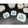 Image 3 : Plastic Corning Ware Dishware Toy Set - 3 Plates - Pots - Pans - Coffee Pot with Burner - Cups 