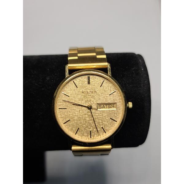 1970's -80's 10K Gold-Filled Bulova Accutron Quartz Day/Date Wristwatch - Working Condition