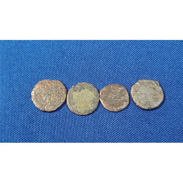 (4) Unslabbed & Unverified Ancient Coins