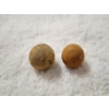 Image 2 : Two Small Clay Marbles ~ Unique & Rare Pieces!
