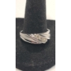 Image 1 : Men's 10K White Gold Channel Set Diamond Band Ring - Size 9.5 - Weight: 6.8g