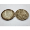 Image 2 : Two 1964 United States 90% Silver Kennedy Half Dollars ~ $1.00 Face Value
