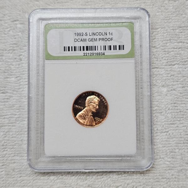 INB DCAM GEM PROOF 1992-S Lincoln cent