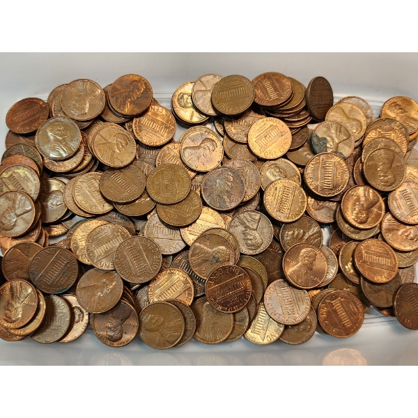 Over ~200 Unsearched Pre 1980's United States Lincoln Pennies TW: 656.1g