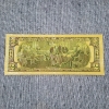 Image 4 : U.S. Navy 250th Anniversary ~ Oct 13, 1775 - 2025 ~ USS Enterprise ~ 999999 $2 Gold Foil Note ~MINT!