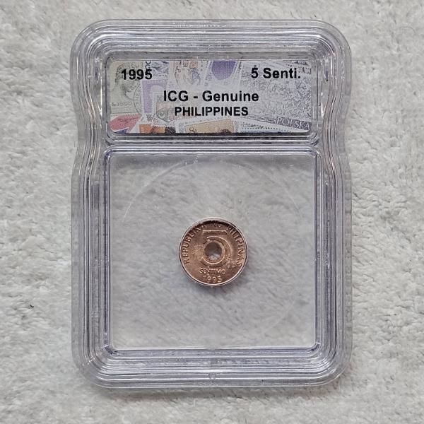 ICG Genuine 1995 Philippines 5 Sentimo