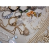 Image 6 : Large Lot of Costume Jewelry: Bracelets, Necklaces, Pins, Clear Jewelry Box