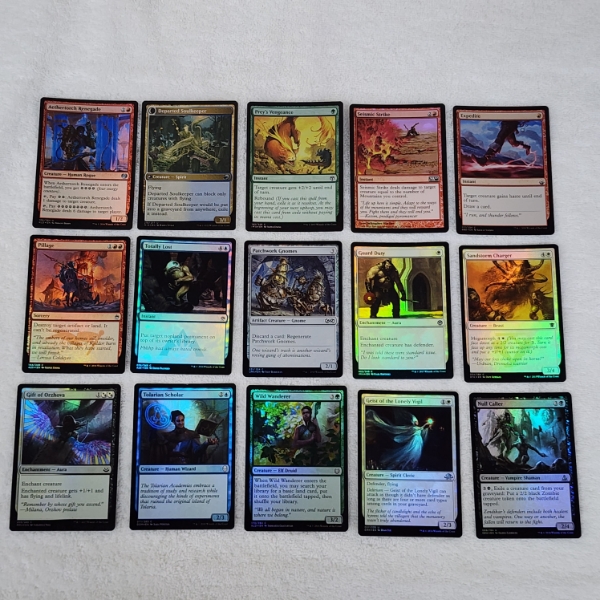 Lot of 15 Assorted Holo MTG Magic The Gathering Trading Cards 