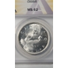 Image 2 : ANACS 1950 MS 62 Canadian 80% Silver "Voyageur" King George VI Dollar 