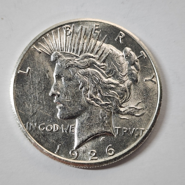 United States 1926-S Silver Peace Dollar - 90% U.S. Silver Coin