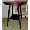 Image 1 : Round Double Tier Table - 24" - 28" Tall