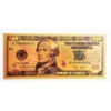 Image 1 : $10 US Currency Gold Foil Note - 24k (.999) Gold Foil 1 of 7 in The Modern Note Series Offered