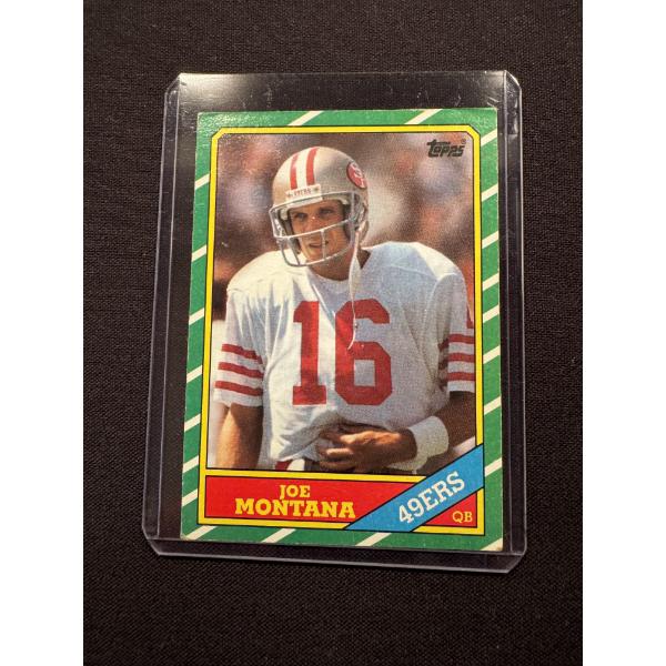 1986 Topps Joe Montana San Francisco 49ERS Football Card - Mint Condition