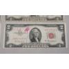 Image 5 : (4) $2 Red Seal Notes - Series 1953, 1953 A, 1953 B - Face Value: $8.00