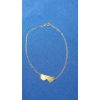 Image 3 : 10K Gold Double Hearts Bracelet - Weight: 1.3g