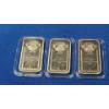 Image 3 : (3) 1973 Limited Edition EJ Aleo Wategate "Hear No Evil, Speak No Evil" Solid Bronze Art Bars