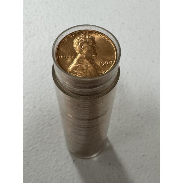 1964 United States Lincoln Penny Roll - BU - Uncirculated - Mint Condition