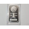 Image 1 : One Troy Ounce .999 Fine Silver Bar Featuring Morgan Dollar Design