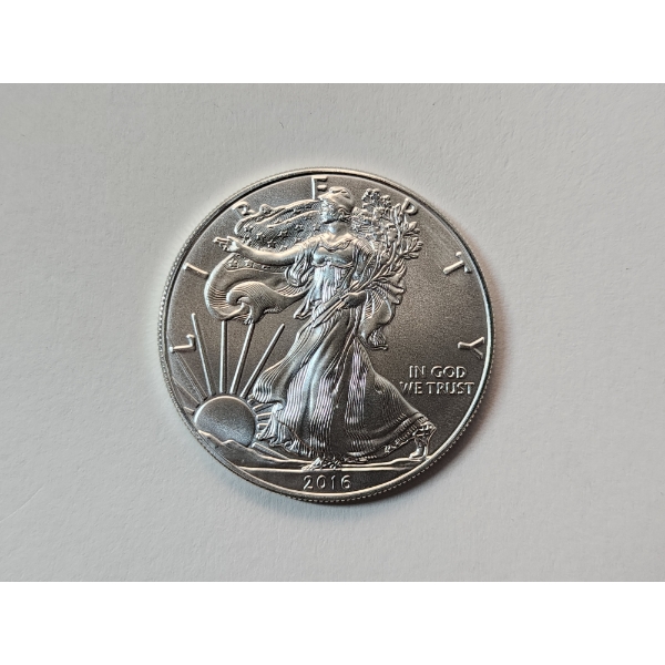 2016 American Eagle 1 Oz 99.9% Fine Silver Dollar