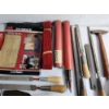 Image 6 : Assorted Tools & Home Items: Chisels, Files, Sandpaper, Window Handle Remover, & MORE! See photos! 