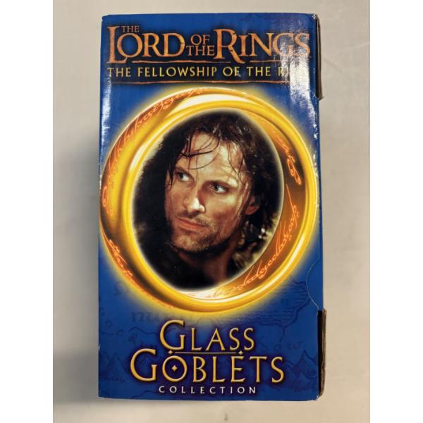 New in Box - Lord Of The Rings Fellowship Of The Ring Glass Goblets Collection Strider 2001