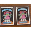 Image 1 : 1985 Garbage Pail Kids - Spacey Stacy & Janet Planet Cards - 63A & 63B - Mint Condition