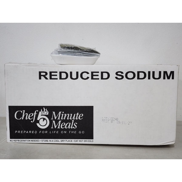 12 Count Case Full of Chef 5 Minute Meals ~ 12 Shelf Stable Reduced Sodium Meal Kits ~ 1 Extra!