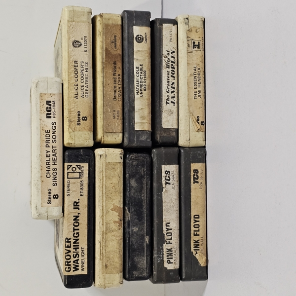 Collection of Vintage 8-Track Tapes from the 1970's and Early 1980's (see description)