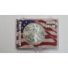 Image 1 : United States 2000 1 Troy Ounce .999 Fine Silver American Eagle In Small Display Case