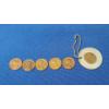 Image 1 : Assorted "L" On Rim Error Lincoln Cents & Las Vegas Club Penny Holder Key Chain