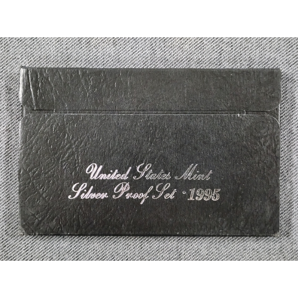 1995 United States Mint Silver Proof Set Ft. $0.85 Face Value in 90% Silver Coins in Original Box