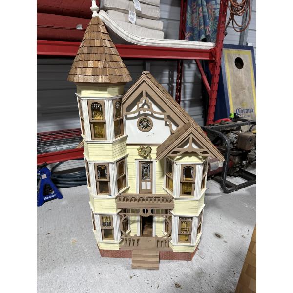 Large Wood Handmade Dollhouse