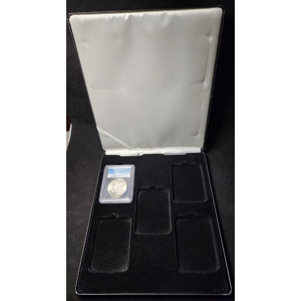 1883 PCGS MS65 90% Silver Morgan Dollar In Nice Storage Box
